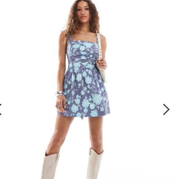 NWOT Free People Meet Me in Maui Printed Mini Dress - Picture 2 of 9